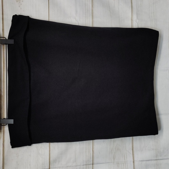 Torrid Black Fold Over Waist Pencil Skirt, Size 2 - Picture 6 of 9